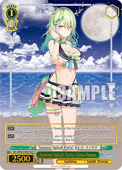 Summer Splash Party! Ceres Fauna (HLP), hololive production Summer Collection Premium Booster HOL/WE44-E18HLP HLP