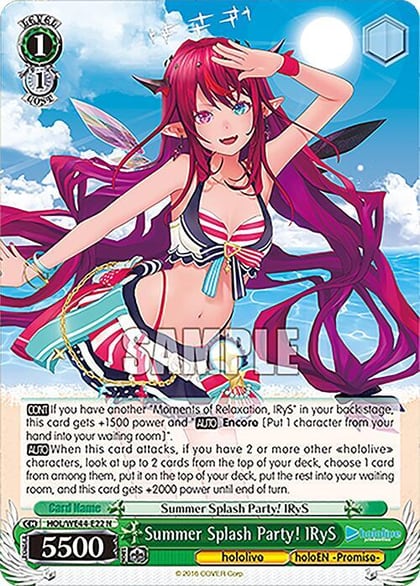 Summer Splash Party! IRyS, hololive production Summer Collection Premium Booster HOL/WE44-E22 N