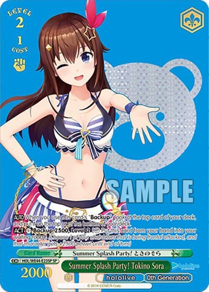 Summer Splash Party! Tokino Sora (SP), hololive production Summer Collection Premium Booster HOL/WE44-E23SP SP