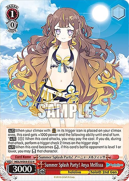 Summer Splash Party! Anya Melfissa, hololive production Summer Collection Premium Booster HOL/WE44-E32 N
