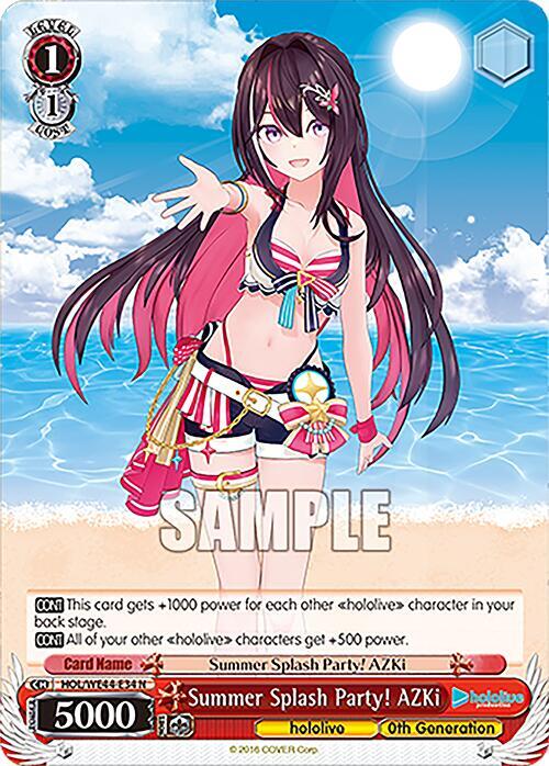 Summer Splash Party! AZKi, hololive production Summer Collection Premium Booster HOL/WE44-E34 N