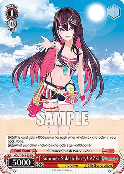 Summer Splash Party! AZKi, hololive production Summer Collection Premium Booster HOL/WE44-E34 N
