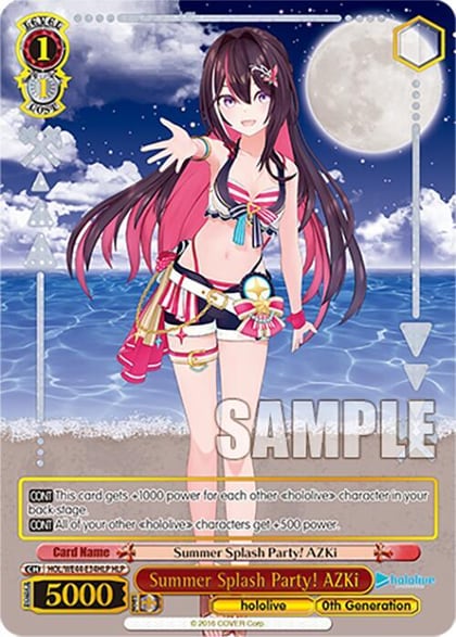 Summer Splash Party! AZKi (HLP), hololive production Summer Collection Premium Booster HOL/WE44-E34HLP HLP