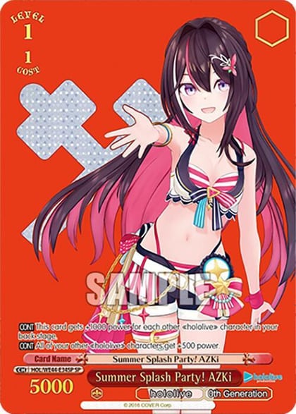 Summer Splash Party! AZKi (SP), hololive production Summer Collection Premium Booster HOL/WE44-E34SP SP