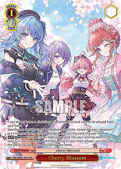 Cherry Blossom (PR), hololive production feat. Weiss Schwarz Ambassadors Premium Set HOL/WE45-PE10 PR