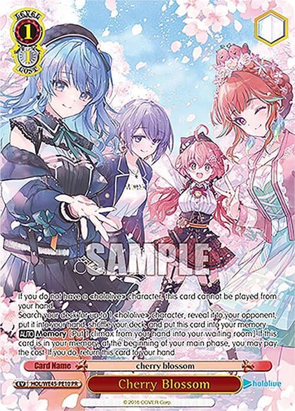 Cherry Blossom (PR), hololive production feat. Weiss Schwarz Ambassadors Premium Set HOL/WE45-PE10 PR