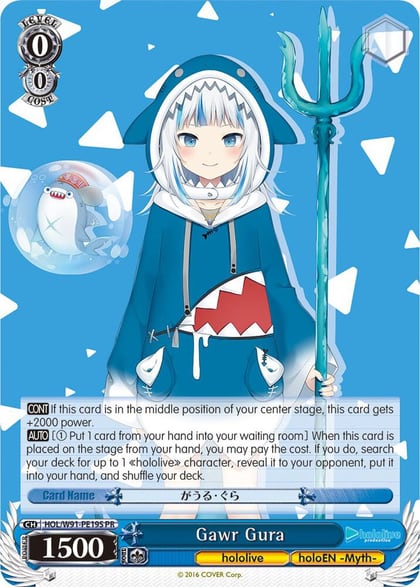 Gawr Gura (Foil), hololive production HOL/W91-PE19S PR