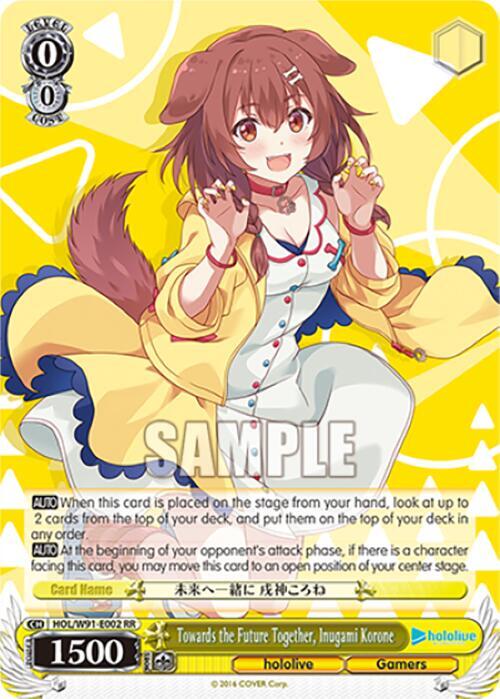 Towards the Future Together, Inugami Korone, hololive production HOL/W91-E002 RR