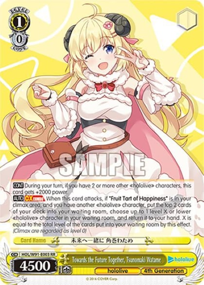 Towards the Future Together, Tsunomaki Watame, hololive production HOL/W91-E003 RR