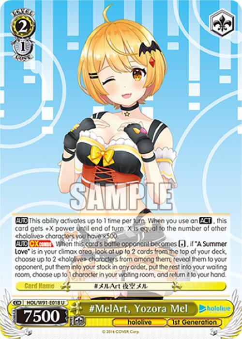 #MelArt, Yozora Mel, hololive production HOL/W91-E018 U