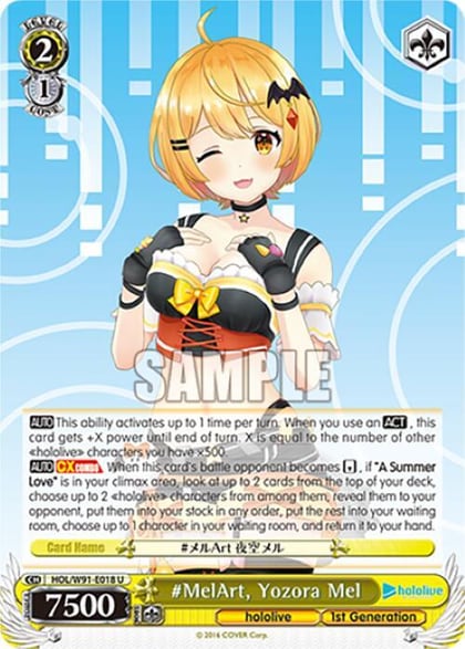#MelArt, Yozora Mel, hololive production HOL/W91-E018 U