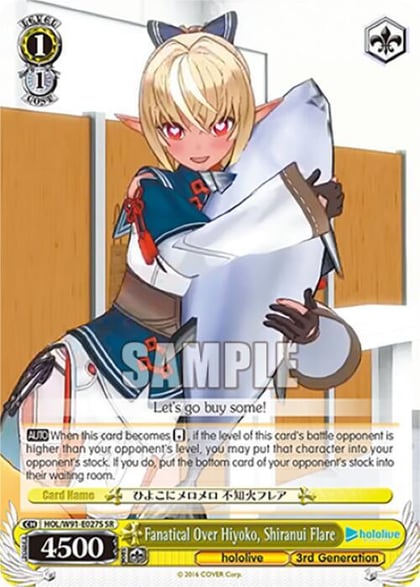 Fanatical Over Hiyoko, Shiranui Flare (SR), hololive production HOL/W91-E027S SR