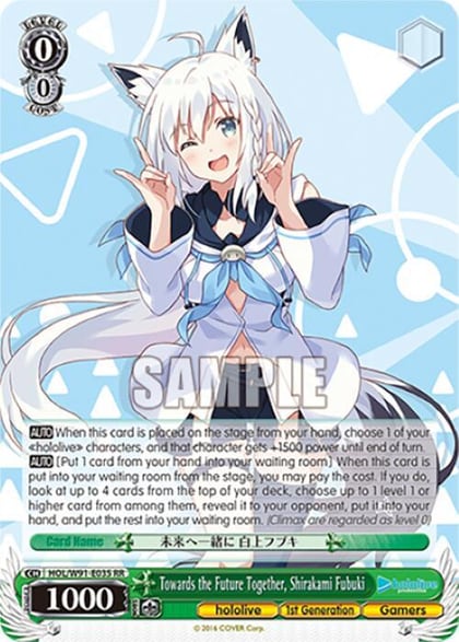 Towards the Future Together, Shirakami Fubuki, hololive production HOL/W91-E035 RR