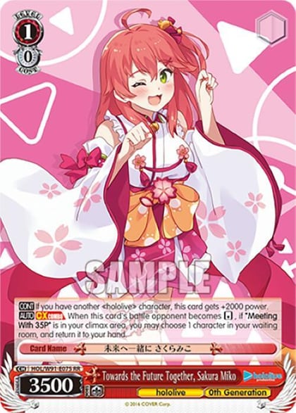 Towards the Future Together, Sakura Miko, hololive production HOL/W91-E075 RR