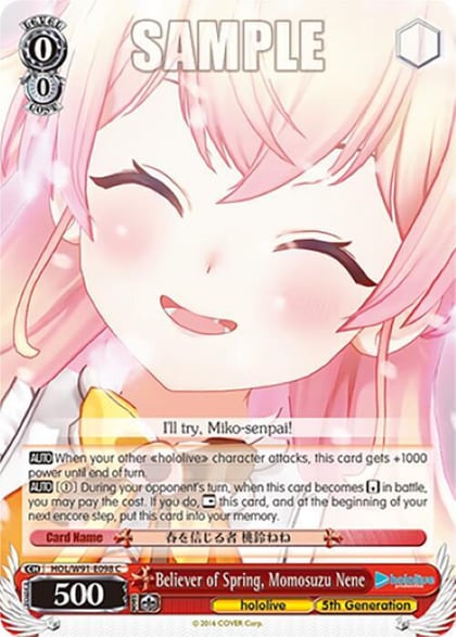 Believer of Spring, Momosuzu Nene, hololive production HOL/W91-E098 C