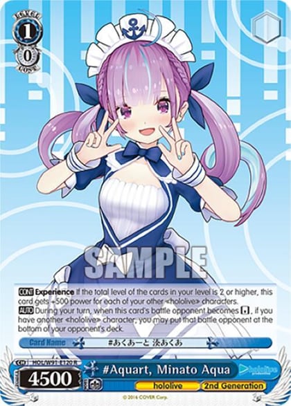 #Aquart, Minato Aqua, hololive production HOL/W91-E120 R