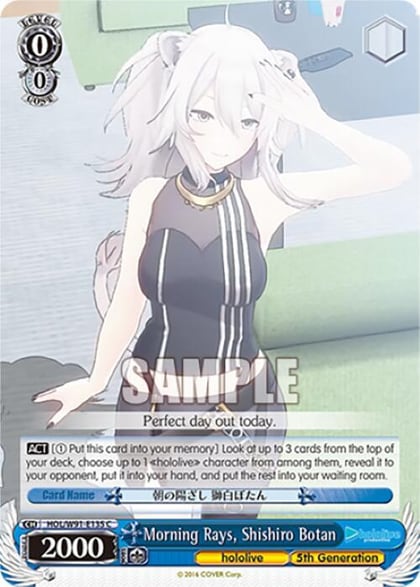 Morning Rays, Shishiro Botan, hololive production HOL/W91-E135 C