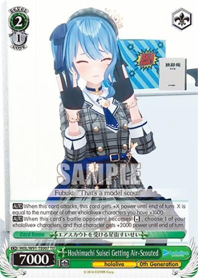 Hoshimachi Suisei Getting Air-Scouted, hololive production HOL/W91-TE007 TD