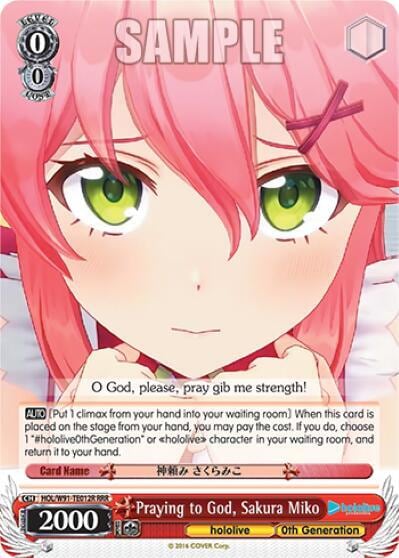 Praying to God, Sakura Miko (RRR), hololive production HOL/W91-TE012R RRR