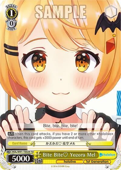 Bite Bite Yozora Mel, hololive production HOL/W91-TE024 TD
