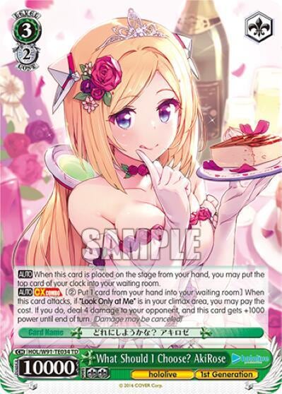 What Should I Choose? AkiRose, hololive production HOL/W91-TE034 TD