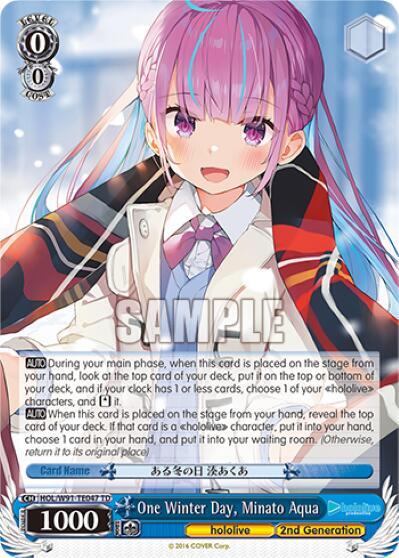 One Winter Day, Minato Aqua, hololive production HOL/W91-TE047 TD