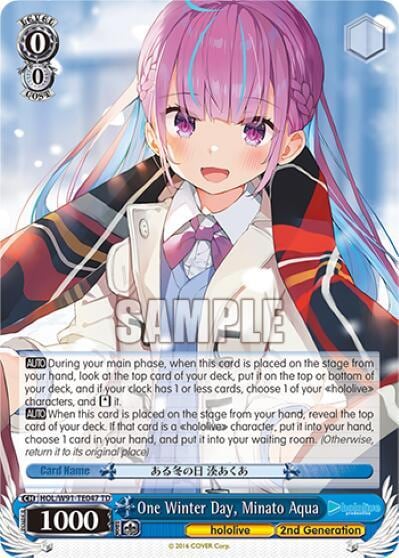One Winter Day, Minato Aqua, hololive production HOL/W91-TE047 TD
