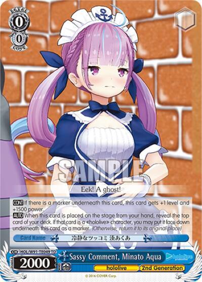 Sassy Comment, Minato Aqua, hololive production HOL/W91-TE049 TD