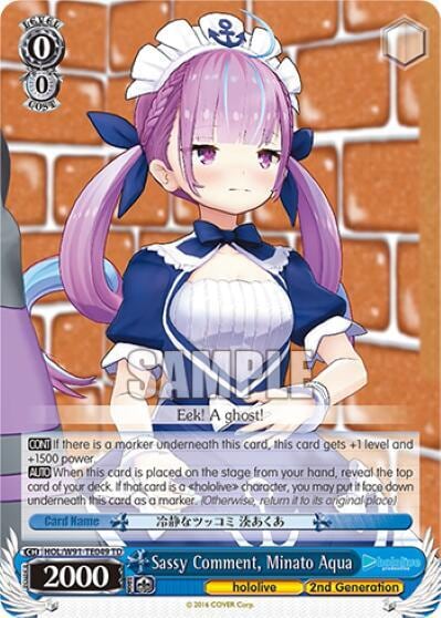 Sassy Comment, Minato Aqua, hololive production HOL/W91-TE049 TD