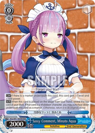 Sassy Comment, Minato Aqua (RRR), hololive production HOL/W91-TE049R RRR