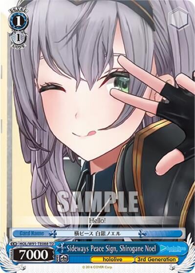 Sideways Peace Sign, Shirogane Noel, hololive production HOL/W91-TE088 TD