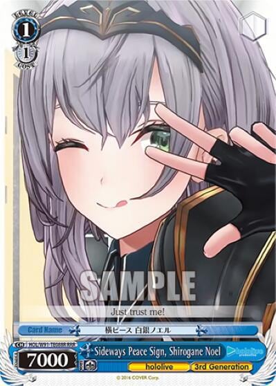 Sideways Peace Sign, Shirogane Noel (RRR), hololive production HOL/W91-TE088R RRR
