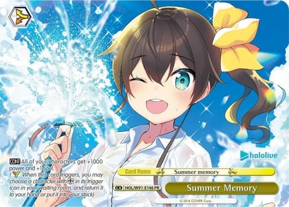 Summer Memory (PR), hololive production HOL/W91-E146 PR