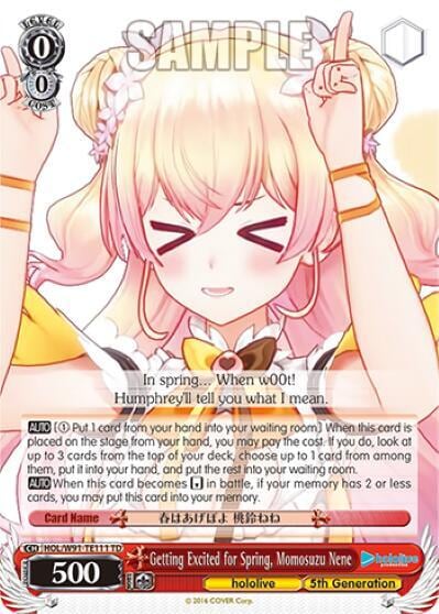 Getting Excited for Spring, Momosuzu Nene, hololive production HOL/W91-TE111 TD