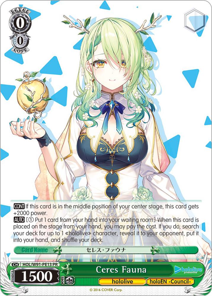 Ceres Fauna, hololive production HOL/W91-PE13 PR