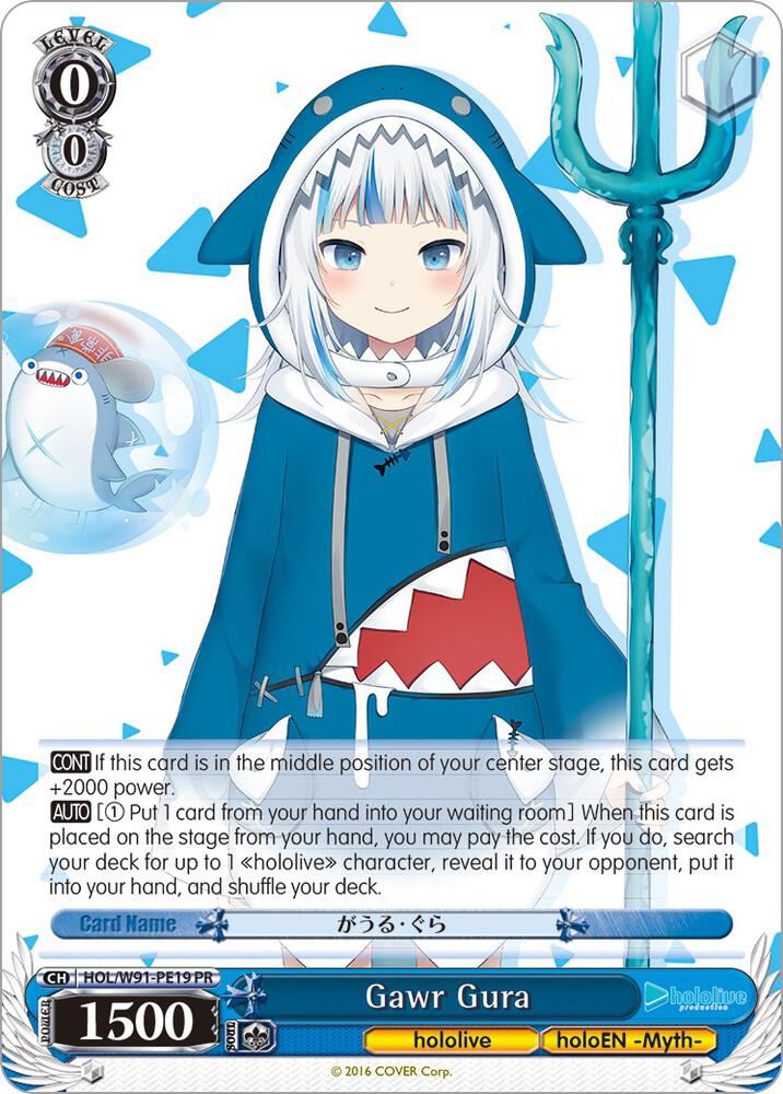 Gawr Gura, hololive production HOL/W91-PE19 PR