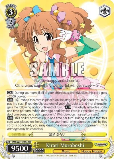 Kirari Moroboshi, The iDOLM@STER Cinderella Girls IMC/W41-E004 RR