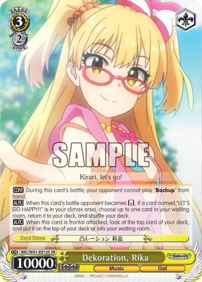 Dekoration, Rika (SR), The iDOLM@STER Cinderella Girls IMC/W41-E012S SR