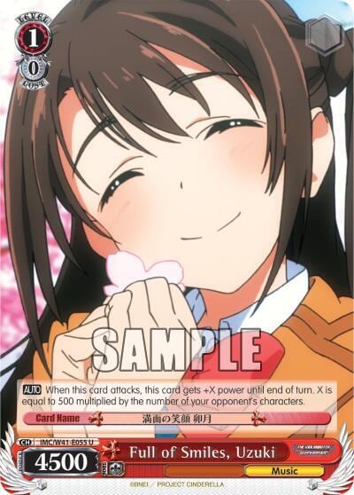 Full of Smiles, Uzuki, The iDOLM@STER Cinderella Girls IMC/W41-E055 U