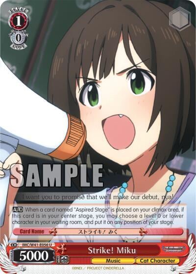 Strike! Miku, The iDOLM@STER Cinderella Girls IMC/W41-E056 U