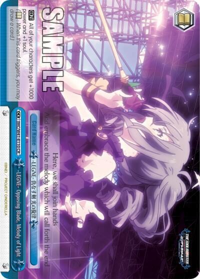 -LEGNE- Opposing Blade, Melody of Light, The iDOLM@STER Cinderella Girls IMC/W41-E110 CR