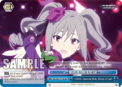 -LEGNE- Opposing Blade, Melody of Light (RRR), The iDOLM@STER Cinderella Girls IMC/W41-E110R RRR