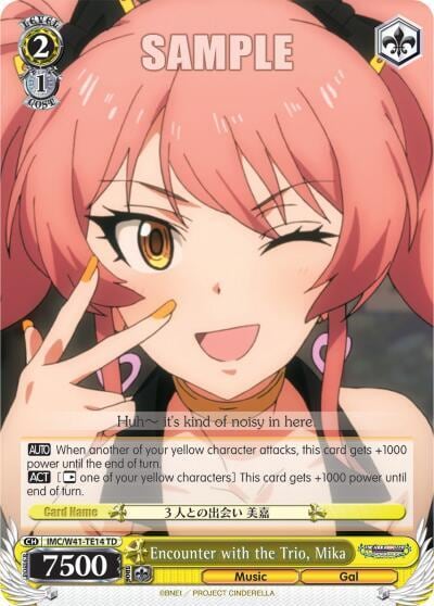 Encounter with the Trio, Mika, The iDOLM@STER Cinderella Girls IMC/W41-TE14 TD