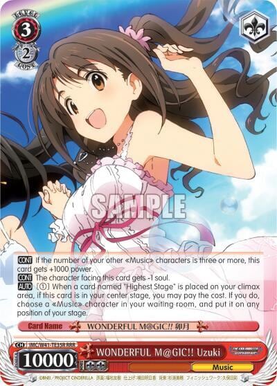 WONDERFUL M@GIC!! Uzuki (RRR), The iDOLM@STER Cinderella Girls IMC/W41-TE35R RRR