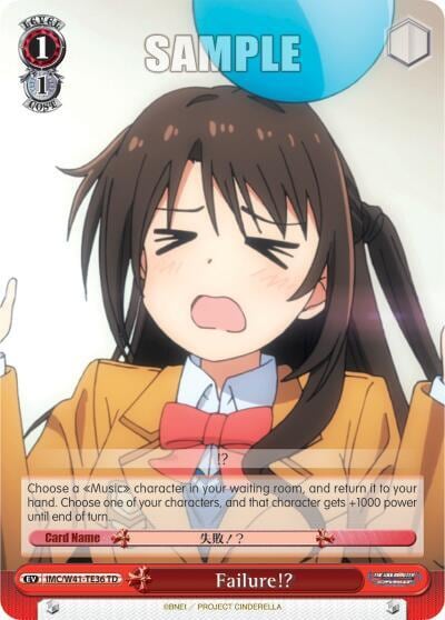 Failure!?, The iDOLM@STER Cinderella Girls IMC/W41-TE36 TD