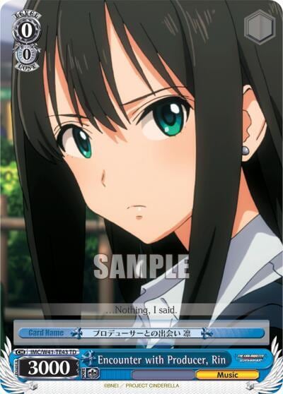 Encounter with Producer, Rin, The iDOLM@STER Cinderella Girls IMC/W41-TE43 TD