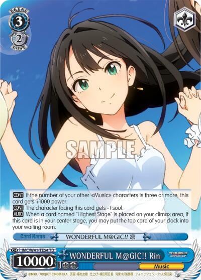 WONDERFUL M@GIC!! Rin, The iDOLM@STER Cinderella Girls IMC/W41-TE54 TD