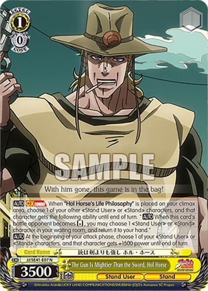 The Gun Is Mightier Than the Sword, Hol Horse, JoJo's Bizarre Adventure: Stardust Crusaders Premium Booster JJ/SE41-E07 N