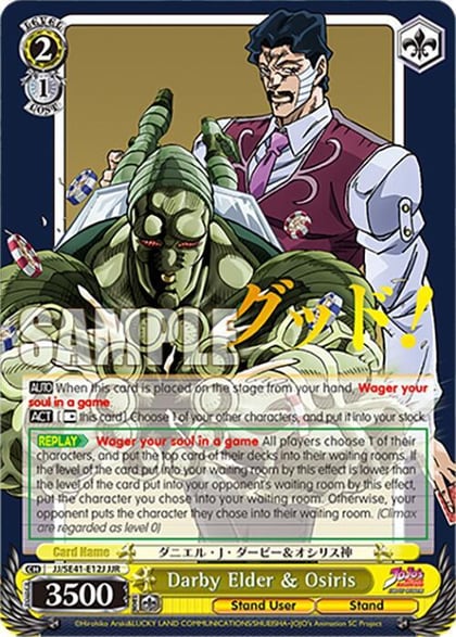Darby Elder & Osiris (JJR), JoJo's Bizarre Adventure: Stardust Crusaders Premium Booster JJ/SE41-E12J JJR