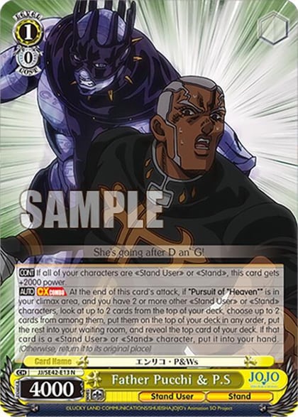 Father Pucchi & P.S, JoJo's Bizarre Adventure: Stone Ocean Premium Booster JJ/SE42-E13 N